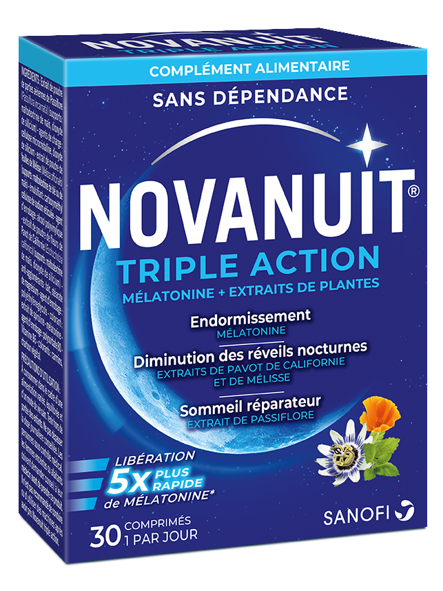 image (PTA) Novanuit® Triple Action Boîte de 30 comprimés SANOFI