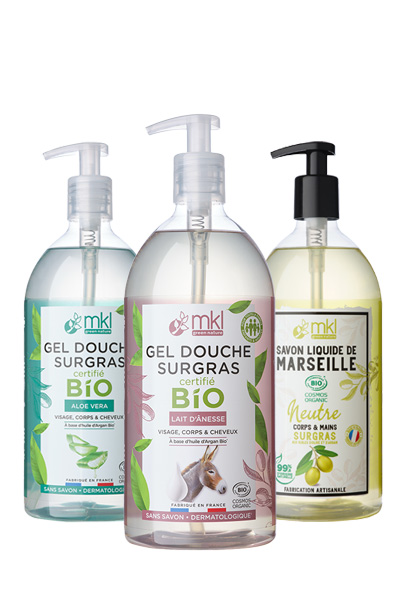 image Gel Douche – Savon Liquide de Marseille Bio (6 produits)